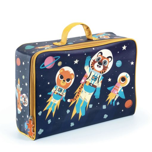 Kis textil bőrönd - Űrutazás - Space suitcase