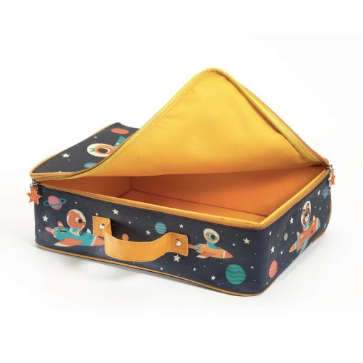 Kis textil bőrönd: Űrutazás (Space suitcase) Djeco