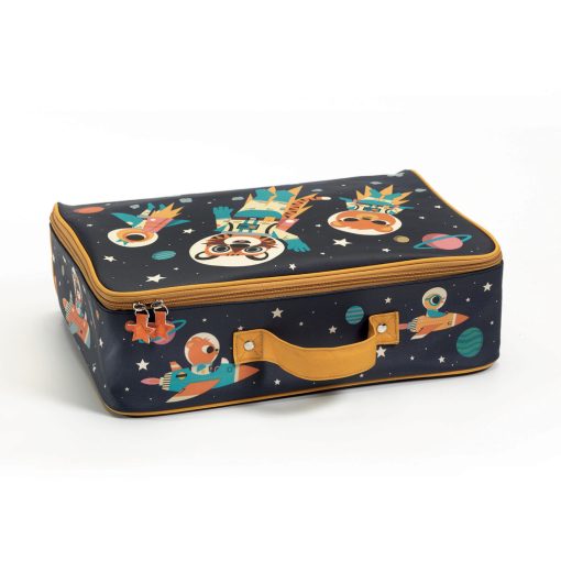 Kis textil bőrönd: Űrutazás (Space suitcase) Djeco