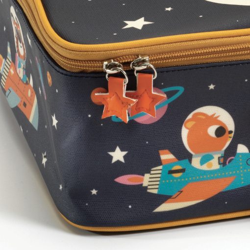 Kis textil bőrönd: Űrutazás (Space suitcase) Djeco