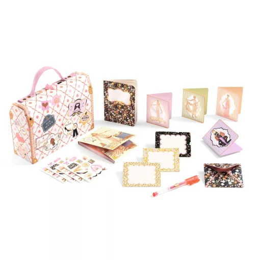 Irodaszeres bőrönd: Tina kisbőröndje (Tinou stationery case) Djeco