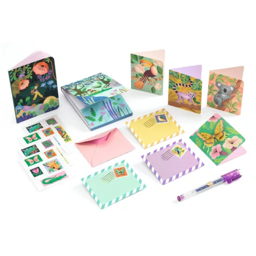 Irodaszeres bőrönd: Marcsi kisbőröndje (Marie stationery case) Djeco