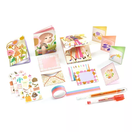 Irodaszeres bőrönd: Tina kisszekrénye (Tinou stationery cabinet) Djeco