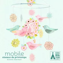 Szélmobil föggődísz: Tavaszi madárkák (Spring Birds) Djeco