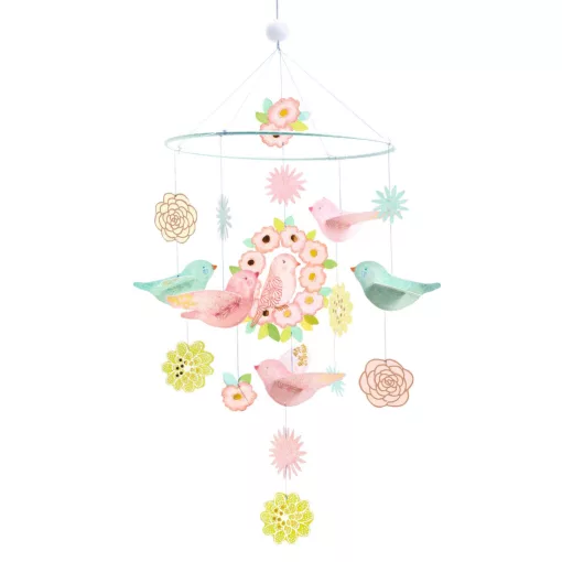 Szélmobil föggődísz: Tavaszi madárkák (Spring Birds) Djeco