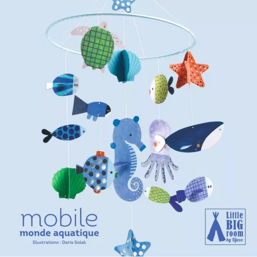 Szélmobil föggődísz: Vízi világ (Aquatic world) Djeco