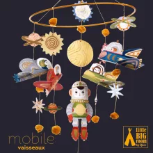 Szélmobil föggődísz: Űrutazás (Spaceships) Djeco