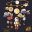 Szélmobil föggődísz: Űrutazás (Spaceships) Djeco