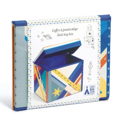 Játéktároló ülőke: Rakéta (Rocket toy box) Djeco