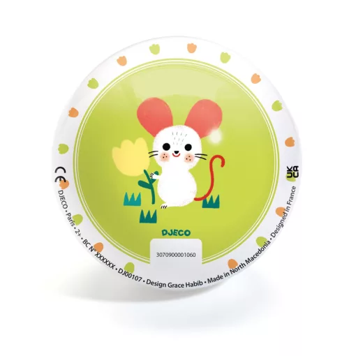 Gumilabda: Kiskertben ∅ 12 cm (Lovely bugs Ball) Djeco