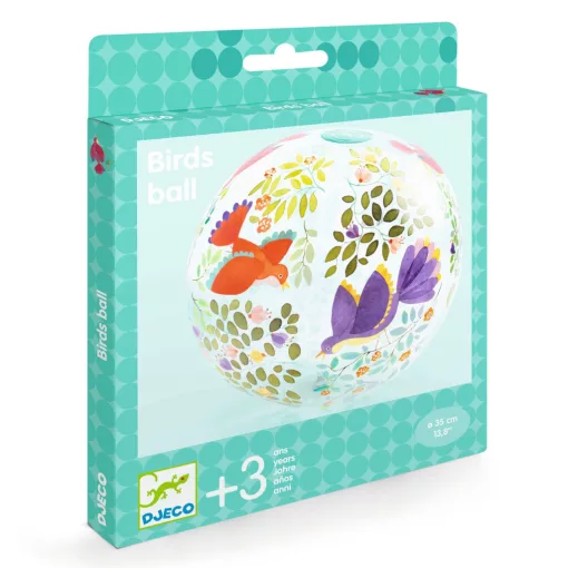 Felfújható labda: Madárkák ∅ 35 cm (Birds ball) Djeco