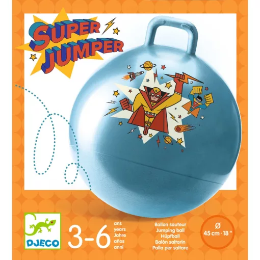Ugrálólabda: Szuper hős Ø 45 cm (Super Jumper) Djeco 
