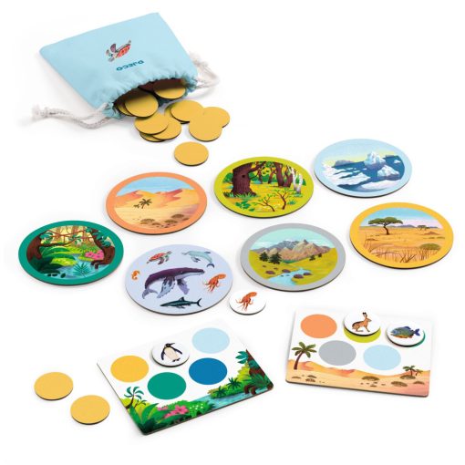 Képes lottó: Állatok és élőhelyeik (Naturo Mondo) Djeco