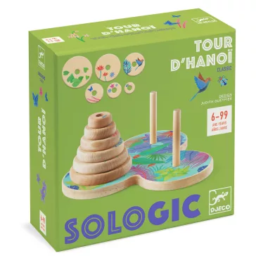 Logikai játék: Toronyépítő (Tour d'Hanoï) Djeco