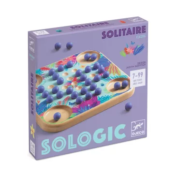 Logikai játék: Szoliter (Solitaire) Djeco