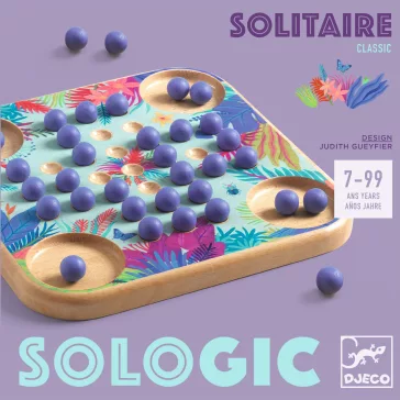 Logikai játék: Szoliter (Solitaire) Djeco