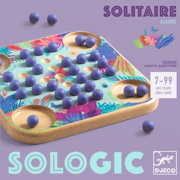 Logikai játék: Szoliter (Solitaire) Djeco