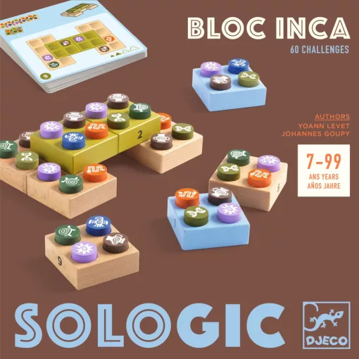 Logikai játék: Inka piramis (Bloc Inca) Djeco
