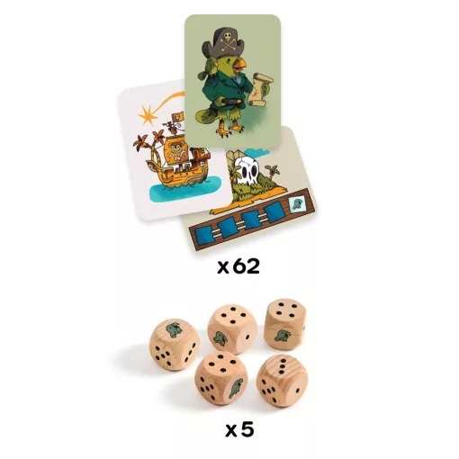 Társasjáték: Kalóz kockázat (Pirates 'n' Dice) Djeco