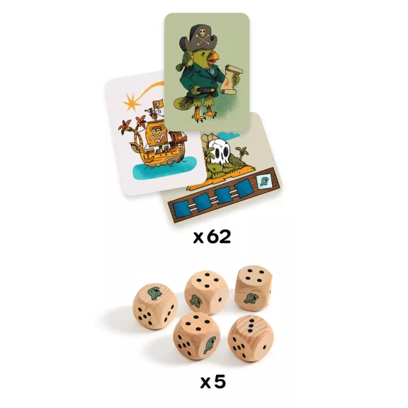 Társasjáték: Kalóz kockázat (Pirates 'n' Dice) Djeco