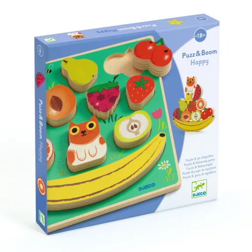 Formaillesztő és egyensúlyépítő: Vidám játék (Puzz and Boom Happy) Djeco