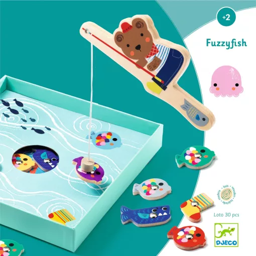 Horgászjáték: Talányos (Fuzzyfish) Djeco