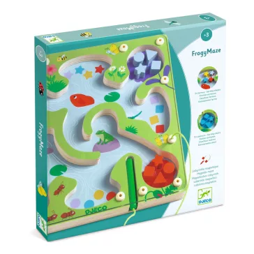   Íráselőkészítő, szortírozó: Mágneses labirintus (FrogyMaze) Djeco