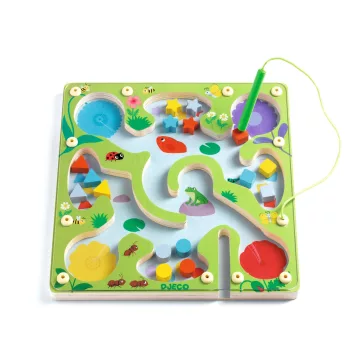   Íráselőkészítő, szortírozó: Mágneses labirintus (FrogyMaze) Djeco