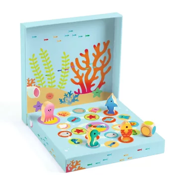 Társasjáték: Tengerben (Ludo Sea: 4 games) Djeco