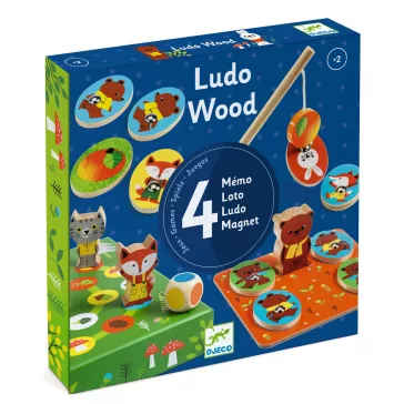 Társasjáték: Négy pajti (Ludo Wood) Djeco