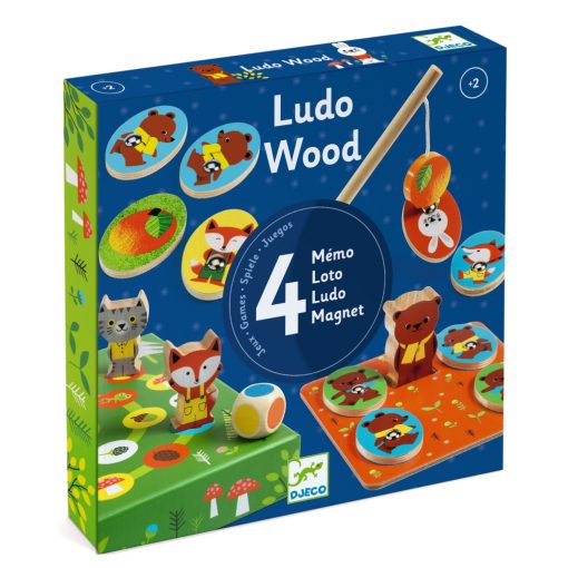 Társasjáték: Négy pajti (Ludo Wood) Djeco