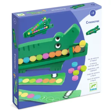 Memóriajáték: Színre-szín kroki (Crococroc) Djeco