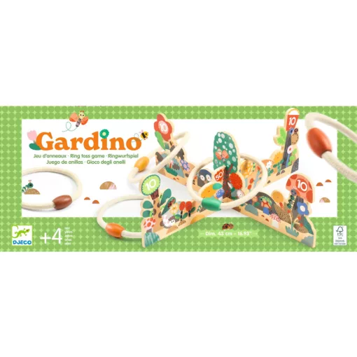 Célba dobó fajáték: kiskertben, karika dobó (Gardino) Djeco