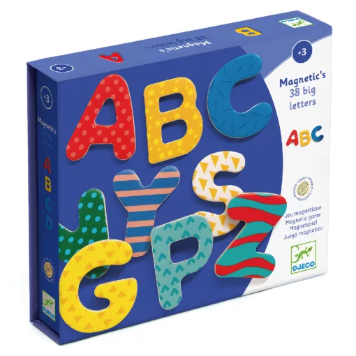 Mágneses betűkészlet: Nagybetűk (38 fancy letters) Djeco