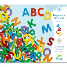 Mágneses betűkészlet: Színes nagybetűk (3 small letters) Djeco