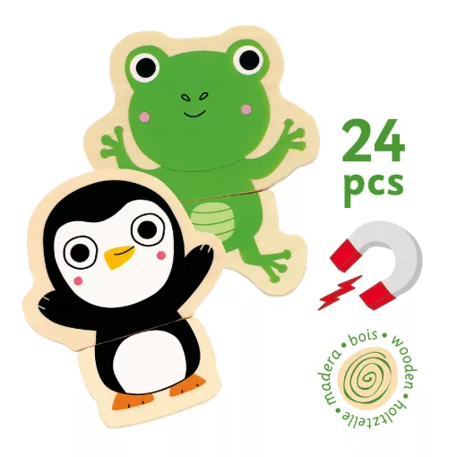 Mágneses képkirakó: Kukucska (Coucou) Djeco