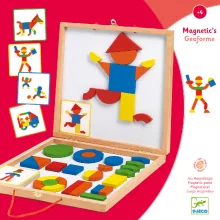 Mágneses képkirakó: Geometriai formák (Geoform) Djeco