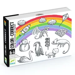 Kártyajáték: Színes kapcsolatok (Color Connect) Djeco