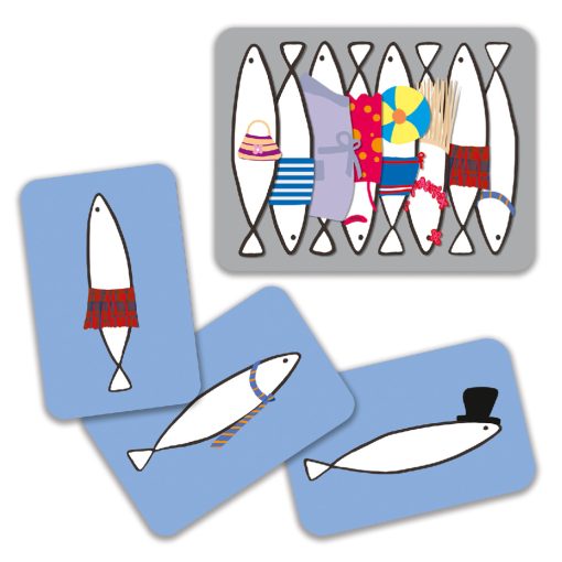 Kártyajáték: Hal halmozó (Sardines) Djeco