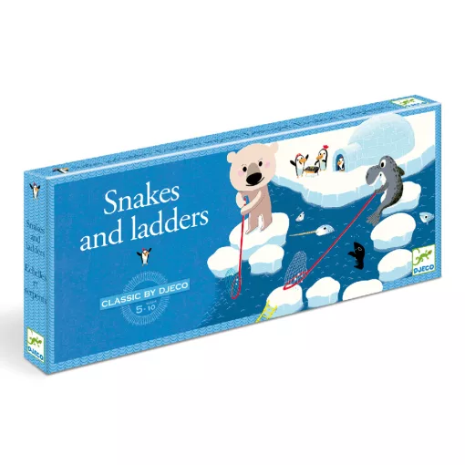 Társasjáték klasszikus: Kígyók és létrák (Snake and ladders) Djeco