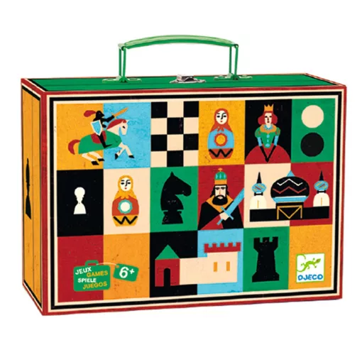 Társasjáték klasszikus: Sakk, Kínai sakk és Dáma (Chess+Checkers) Djeco
