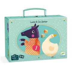   Társasjáték klasszikus: Társasjáték készlet, 2 játék, 3-6 év (Ludo and Co. Junior) Djeco