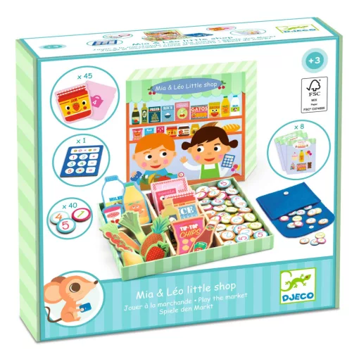 Szerepjáték: Mia és Leó boltocskája (Mia and Léo little shop) Djeco