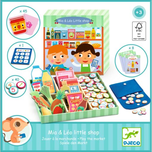 Szerepjáték: Mia és Leó boltocskája (Mia and Léo little shop) Djeco