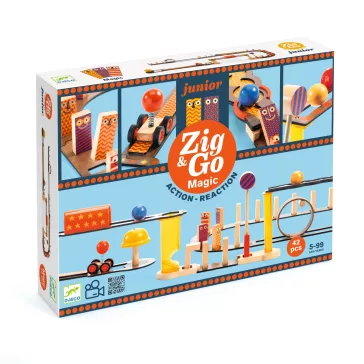   Építőjáték: 43 db-os varázslatos fa építőjáték (Zig and Go Junior – Magic) Djeco