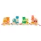 Húzható- és építőjáték: Kisvonat, 34 db-os (Créaroule, my little train) Djeco