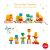   Húzható- és építőjáték: Kisvonat, 34 db-os (Créaroule, my little train) Djeco