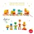   Húzható- és építőjáték: Kisvonat, 34 db-os (Créaroule, my little train) Djeco