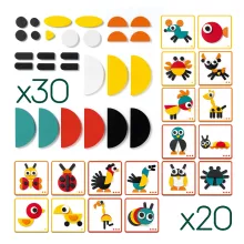 Képkirakó: Geometrikus állatképek (Ze Geoanimo) Djeco