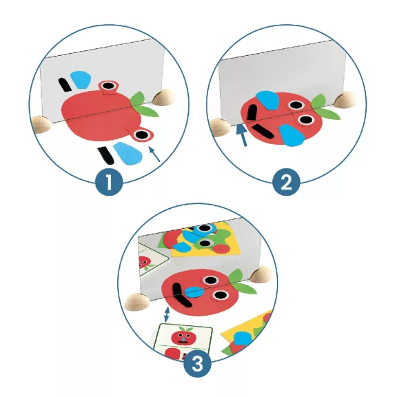 Képkirakó: Tükröző arcok (Ze Mirror Faces) Djeco